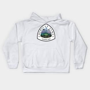 National Park of American Samoa shield Kids Hoodie